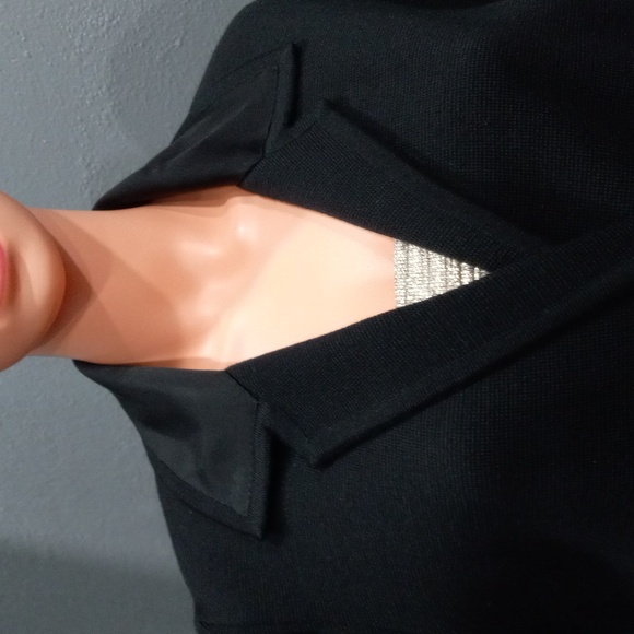 Italian Pavilian Wool Classic Black Women's Jacket - Picture 3 of 14